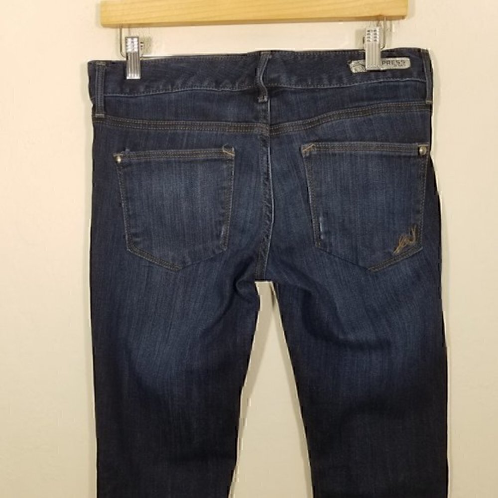 Express Skinny Stella Regular Fit Stretch Jeans Blue Size 4r - Picture 4 of 7